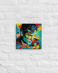 Superman Pop Art Canvas Print - 12" x 12"