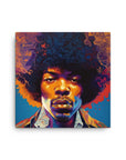 Jimi Hendrix Pop Art Canvas Print - 12" x 12"