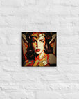 Wonder Woman Vintage Pop Art Canvas Print - 12" x 12"