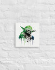 Yoda Spray Paint Canvas Print - 12" x 12"