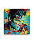 Superman Pop Art Canvas Print - 12" x 12"