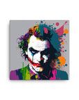 Heath Ledger Joker Pop Art Canvas Print - 12" x 12"