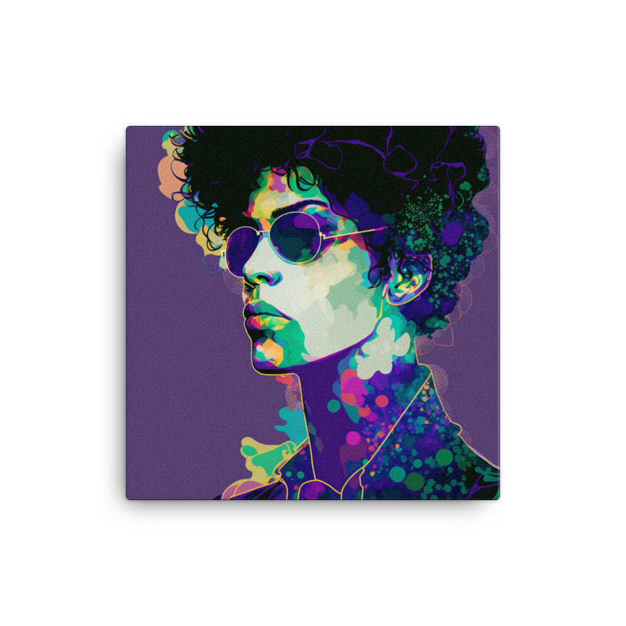 Prince Pop Art Canvas Print - 12" x 12"